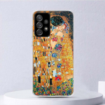 &bdquo;Kiss&ldquo; Gustavo Klimto dizaino mink&scaron;tas dėklas &bdquo;Samsung Galaxy A52 A53 A32 A22 A12 5G&ldquo; telefono dėklui A33 A23 A13 A72 A73 A02S A03S A42 Coq Samsung A02S