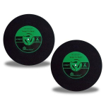 2 dessous de verre disque vinyle bleu