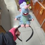 Creativity Ratatouille plaukų juosta Naujas animacinis pliu&scaron;inis lėlės galvos apdangalas prancūzi&scaron;kas plaukų segtukas