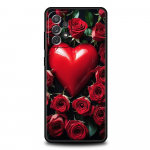 Gražus raudonų rožių gėlių telefono dėklas Samsung A15 A13 A51 A71 A41 A31 A21S A03S A05 A12 A32 A52 A23 A25 A33 A53 A73 5G dangtelis Samsung A13 5G