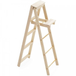 1/12 Miniatiūrinių kopėčių lėlių namelio baldų priedai 12.4*4*1cm smėlis
