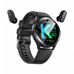 Naujas X10 NFC laisvų rankų įrangos i&scaron;manusis laikrodis TWS du viename belaidis &bdquo;Bluetooth&ldquo; dviejų ausinių skambutis &scaron;irdies ritmo monitorius Sporto muzikos i&scaron;manusis laikrodis juoda