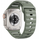 Sportinė silikoninė apyrankė Apple laikrodžiui Ultra 2 Strap 49mm 45mm 44mm 42mm correa smartwatch apyrankė iwatch Series 9 8 7 6 5 SE For 42mm 44mm 45mm juoda