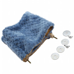 Naminių gyvūnėlių hamakas mažiems gyvūnams Dvigubas storas pliu&scaron;inis &scaron;iltas lova žiurkėno namelio lizdui miegmai&scaron;is Pakabinamas medžių lovas Naminių gyvūnėlių lizdas S mėlyna