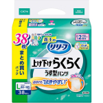KAO Relief Pants Type Raise/Lower Raku Raku Thin Type Pants 2 times L 38pcs Adult Diapers: Pants Type Thin type 1 set