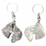 Kerry Blue Terrier, Irish Blue Terrier - Silver-plated dog pendant, handbag decoration, backpack pendant by Art-Dog brand sidabras