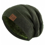Prabangus unisex žieminis beanie su dirbtinio kailio pamu&scaron;alu &scaron;iltas megztas kepuraitė vyrams ir moterims stilingas etiketės akcentas jaukus galvos apdangalas 55cm-60cm chaki