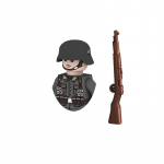 Jūrų pėstininkų korpuso armijos karinės figūros Ginklai Statybiniai blokai Vaikų žaislai
