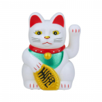 1/2 vnt Lucky Cat dekoracijos mini saulės energijos automatinio bangavimo Fortune figūrėlės katės automobilio papuo&scaron;imo statulėlės namų darbalaukio automobilio interjeras