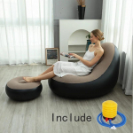 Madinga pripučiama sofa Laisvalaikis sėdmai&scaron;is tingus sofos komplektas lauke sulankstomas atlo&scaron;as lova Pūkuota sėdynė Tatami kėdutė kojoms Miegamojo kėdė oranžinė