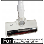 Skirta Xiaomi K10/G10 Xiaomi 1C/ Dreame V8/V9B/V9P/V11/G9 dulkių siurblio dalims elektrinio grindų &scaron;epetėlio galvutė su LED lempute balta
