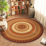 Apvalus kilimas miegamojo arbatos staliukas prie lovos studija Etninė prabangi svetainės sofa &Scaron;iaurės &scaron;alių kilimas 120 * 120cm