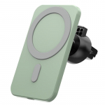 15 W Qi automobilinis įkroviklis C tipo mobilusis telefonas Magsafing belaidis įkroviklis automobilinio laikiklio magnetinis laikiklis skirtas IPhone14 15 16 Pro automobiliniam įkrovimui žalia