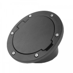 Juodas degalų bako dangtelis Jeep Wrangler 2007-2016 automobiliui, i&scaron;oriniai priedai, aliuminio lydinys, ABS, degalų bako durelės, dujų dangtelis, degalų bako dangteliai CHINA