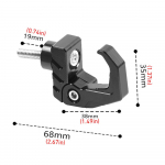 Sulankstomas &scaron;almų stovas, paspirtuko &scaron;almų kablys, drabužių pakabos, lydinio drabužių stovas, motociklų modifikavimo reikmenys sidabras