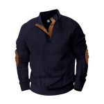 Rudens ir žiemos vyri&scaron;ki laisvalaikio laisvalaikio stovimos apykaklės žakardo megztiniai megztiniai su ilgomis rankovėmis XXXL