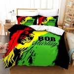 Bob Marley antklodės užvalkalų komplektai Muzikos legendos Jamaikos dainininkas Patogūs lovatiesiai Karalienės Karaliaus dydžio patalynės komplektai Miegamojo dekoras EU Double 200x200cm
