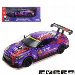 1/32 Nissan GT-R R35 NISMO EVA Racing Lydinio Sportinio Automobilio Modelis Metaliniai Žaislai Trasos Lenktyninio Automobilio Modelis Garsas ir &Scaron;viesa Vaikų Dovana
