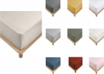 Draps Housse - PROMO LINGE - Percale - 190x140cm - Marron Claire Naturel