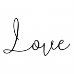 Tampon bois - Artemio - Love - 5 cm x 3 cm - Scrapbooking - Mixte