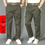 Vyri&scaron;kos kamufliažinės darbo kelnės &ndash; patvarios, atsparios ne&scaron;varumams, laisvai prigludusios, skirtos naudoti lauke ir statybose XL/175