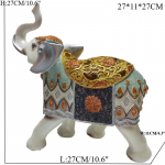 Spalvingos dervos dramblių statulėlės Namų dekoras Dramblio statulėlė Tinka erdvės užpildymo dekorui svetainėje, miegamajame, biure