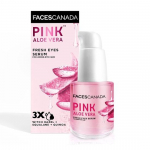 FACESCANADA Rožinis alavijo gaivus serumas paakių priežiūrai, 15 ml | Skvalenas, hamamelio ir bolivinės balandos ekstraktai | Anti-senėjimo, &scaron;viesinantis