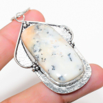 Dendrite Opal Handmade 925 Sterling Silver Jewelry Pendant 2.76 i7y16