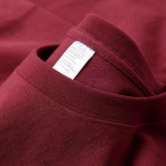 Unisex 230g Sunkus Svoris Grynos Medvilnės Nuleistų Pečių Balta Mar&scaron;kinėliai XL vyno raudonos spalvos