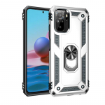 Xiaomi Poco M5S dėklas, smūgiams atsparus &scaron;arvuotas telefono dėklas Poko Pocco Poxo Little M5S M 5S 5 S PocoM5S 4G su žiediniu stovu, galinis dangtelis For Poco M5S juoda