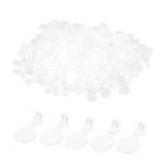 200 vnt. 16*8 mm akrilinių skaidrių papuo&scaron;alų kilpelių &bdquo;pasidaryk pats&ldquo; rankdarbiams, kabliukai kabo&scaron;onams 200Pcs