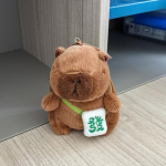 Capybara pliu&scaron;inė lėlė animacinių filmų raktų pakabukas Mink&scaron;tas įdaryti lėlės kuprinės pakabukas automobilinis krep&scaron;ys raktų pakabukas, dekoras vaikams dovanų raktų pakabukas