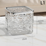 Plaukų aksesuarų laikymo dėžutė Skaidraus akrilo plaukų kaklarai&scaron;čio tvarkyklė galvos tvarsčiui, lankams, medvilnės tamponų sistemai, vonios kambariui