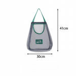 Kampinis virtuvės tinklinis krep&scaron;ys vaisiams, daržovėms, česnakams, svogūnams ir imbierui laikyti Single layer 30*41cm