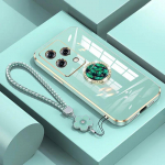 Dėklas OPPO Find X5 Lite Oppo Find X5 Lite telefono dėklas Reno7 5G prabangus kvadratinis dengtas smūgiams atsparus silikoninis CPH2371 galinis dangtelis OPPO Reno7 5G&Case & Strap