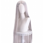 100cm Ilgas Tiesus Cosplay Perukas Su Centrine Sklaida Centrinis Skilimas Blondinė Rožinė Raudona Violetinė Kar&scaron;čiui Atsparus Sintetinių Plaukų Perukas One Size