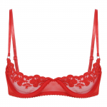 Seksualios moteri&scaron;kos 1/2 puodelio Push Up Underwire nėriniuotos liemenėlės apatinis trikotažas, reguliuojamo audinio liemenėlė apatinis trikotažas 4XL