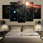 5 dalių sienų meno drobė Starcraft žaidimo plakatas Tapyba Svetainės paveikslas Spausdinimas HD Miegamojo freska Namų dekoravimas Rėmas 20x35cm*2 20x45cm*2 20x55cm*1