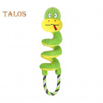 Girgždantis &scaron;unų kramtukas su &scaron;iugždančiu popieriumi, pliu&scaron;inis žirafos/gyvatės formos, tempimo žaislas, interaktyvus pliu&scaron;inis gyvūnas, tempimo žaislas mažiems, vidutiniams ir dideliems &scaron;unims Snake