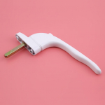 Lango rankenos universalus durų rankenos raktas, skirtas dvigubo stiklo durų pasukimui balta