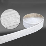 Lipnios 3D Trimatės Juosmens Linijos Lubų Dekoratyvinės Juostelės Sienų Lipdukai Lipdukai Apvadas Vandeniui Atsparus Grindjuostės TV Fono Apvadas One Size balta