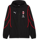 Puma AC Milan SS24 Logotipo Laisvalaikio su gobtuvu ilgomis rankovėmis Lenktyninis Vintažinis Striukė Vyri&scaron;kos striukės Juoda Raudona 777716-04 M