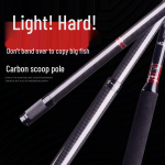 Itin lengvas anglies pluo&scaron;to muselinės žūklės graib&scaron;tas - Teleskopinis, Izoliuotas, Trumpo segmento, Ypač kietas karosams