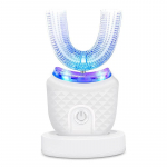 New design Toothbrush Teeth Whitening U Shape Type Toothbrush 360 Degree Silicone Automatic Electric Soft Toothbrush