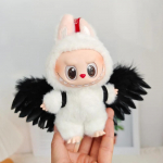 Labubu Juodi/Balti Dėvimi Plunksniniai Sparnai Lėlės Drabužiai Apranga Aksesuarai 15-17cm PASIDARYK PATS Mini Lėlėms Drabužiai Mergaitės Dovanai no doll