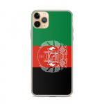 iPhone dėklas - Afganistanas - Vėliava - Lankstus - Daugiaspalvis - Skaidrus TPU