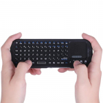 Mini Bluetooth 2.4GHz belaidė klaviatūra su jutikline panele pelė-kombinuota Android TV Box/PC/plan&scaron;etiniam kompiuteriui/PS4/Raspberry Pi 3/HTPC juoda