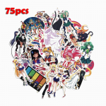 75vnt Sailor Moon lagamino lipdukai mielas animacinis kompiuterinis ne&scaron;iojamasis kompiuteris riedlentės lipdukas Color 75 sheets