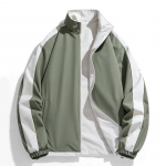 Naujos rudeninės dvipusės striukės, madingos ir &scaron;iuolaiki&scaron;kos lauko alpinizmo, kasdienės striukės, vie&scaron;a versija 3XL žalia