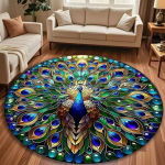 3D Povas Kilimas Svetainės Kilimas Lovos &Scaron;oninis Dekoracinis Kilimas Kojų Kilimėlis Prieangio Durų Kilimėlis 120 * 120Cm